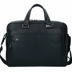Piquadro Black Square Aktentasche Leder 40 cm Laptopfach