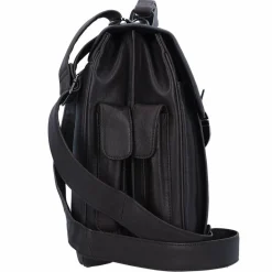 Outlet Piquadro Black Square Aktentasche Leder 43 cm Laptopfach dunkelbraun