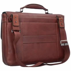 Clearance Piquadro Black Square Aktentasche Leder 40 cm Laptopfach cuoio tabacco