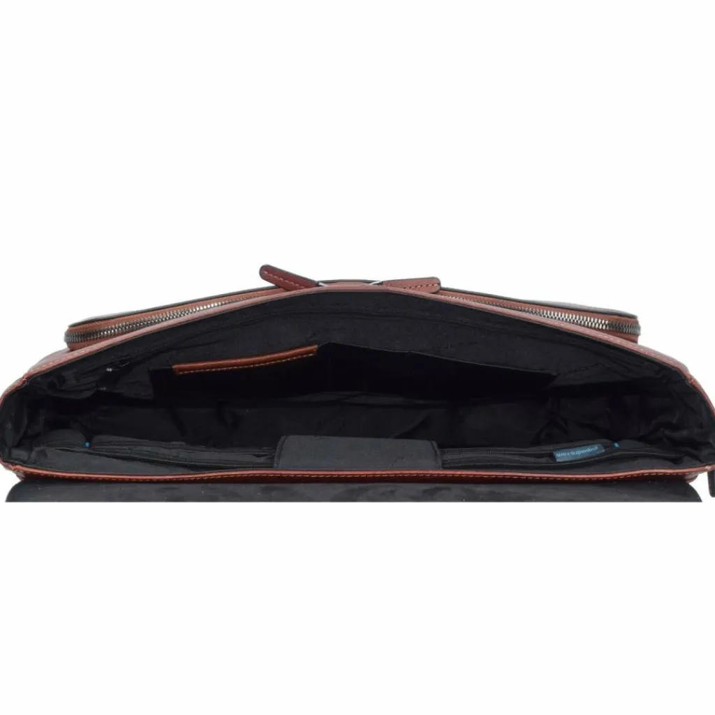 Clearance Piquadro Black Square Aktentasche Leder 40 cm Laptopfach cuoio tabacco