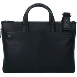 Piquadro Laptoptaschen|Aktentaschen<Black Square Aktentasche Leder 42 cm Laptopfach nero