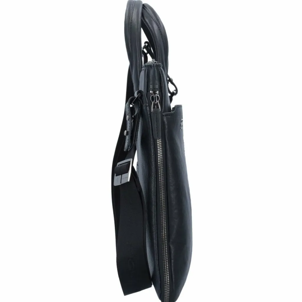 Piquadro Laptoptaschen|Aktentaschen<Black Square Aktentasche Leder 42 cm Laptopfach nero