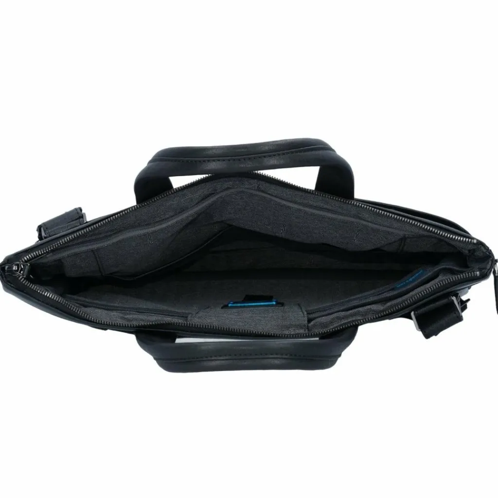 Piquadro Laptoptaschen|Aktentaschen<Black Square Aktentasche Leder 42 cm Laptopfach nero