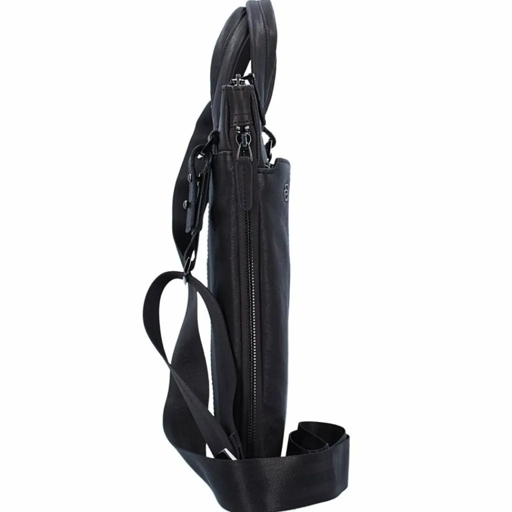 Piquadro Black Square Aktentasche Leder 42 cm Laptopfach