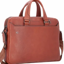 Online Piquadro Black Square Aktentasche Leder 40 cm cuoio