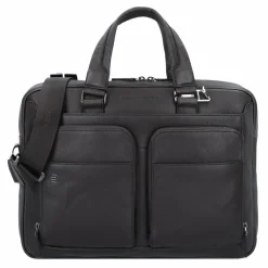 Piquadro Laptoptaschen|Aktentaschen<Black Square Aktentasche 39 cm Laptopfach dunkelbraun