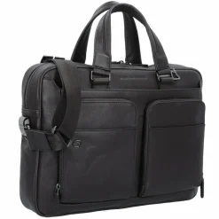 Piquadro Laptoptaschen|Aktentaschen<Black Square Aktentasche 39 cm Laptopfach dunkelbraun