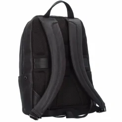 Piquadro Black Square Business Rucksack Leder 39 cm Laptopfach dunkelbraun