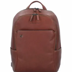 Piquadro Black Square Business Rucksack Leder 39 cm Laptopfach