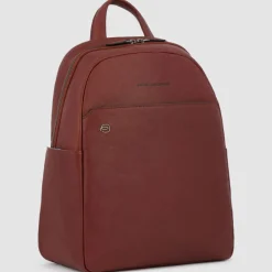 Piquadro Lederrucksäcke|Daypacks<Black Square Daypack Leder 36 cm Laptopfach leather