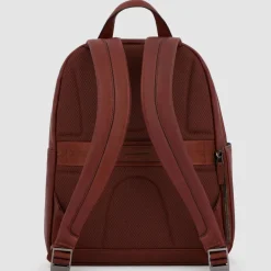 Piquadro Lederrucksäcke|Daypacks<Black Square Daypack Leder 36 cm Laptopfach leather