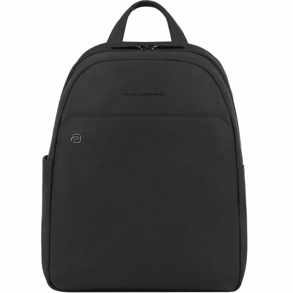Piquadro Lederrucksäcke|Daypacks<Square Daypack Leder 36 cm Laptopfach black