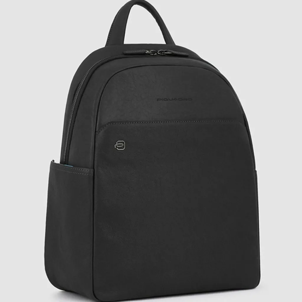 Piquadro Lederrucksäcke|Daypacks<Square Daypack Leder 36 cm Laptopfach black