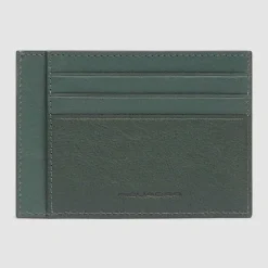 Hot Piquadro Black Square Kreditkartenetui Leder 11 cm green