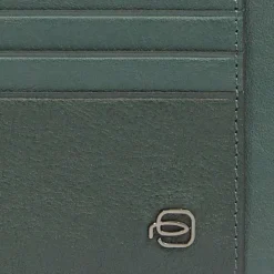 Hot Piquadro Black Square Kreditkartenetui Leder 11 cm green