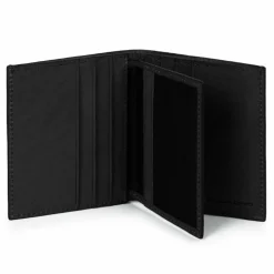 Discount Piquadro Square Kreditkartenetui RFID Schutz Leder 9 cm black