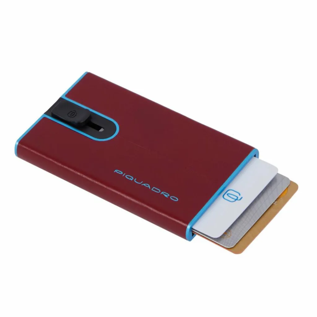 Piquadro Visitenkartenetuis<Black Square Kitkartenetui RFID Schutz Leder 6 cm red