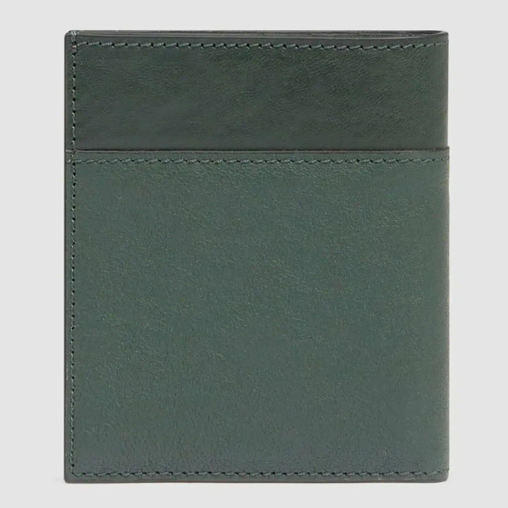 Best Piquadro Black Square Kreditkartenetui RFID Schutz Leder 9 cm green