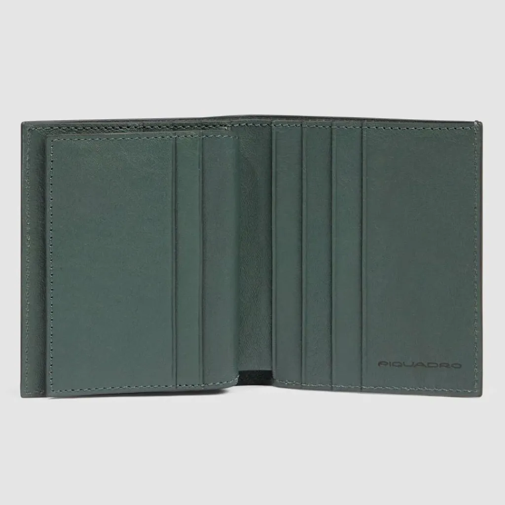 Best Piquadro Black Square Kreditkartenetui RFID Schutz Leder 9 cm green