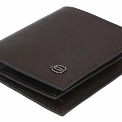 Piquadro Black Square Kreditkartenetui RFID Schutz Leder 9 cm