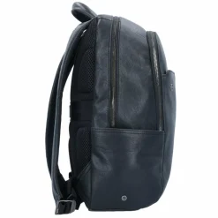 Piquadro Black Square Rucksack Leder 39 cm Laptopfach