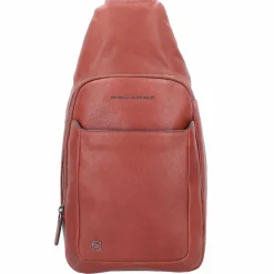 Online Piquadro Black Square Umhängetasche Leder 20 cm tobacco