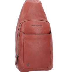 Online Piquadro Black Square Umhängetasche Leder 20 cm tobacco