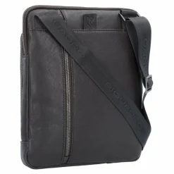 Piquadro Umhängetaschen<Black Square Umhängetasche Leder 24 cm testa di moro