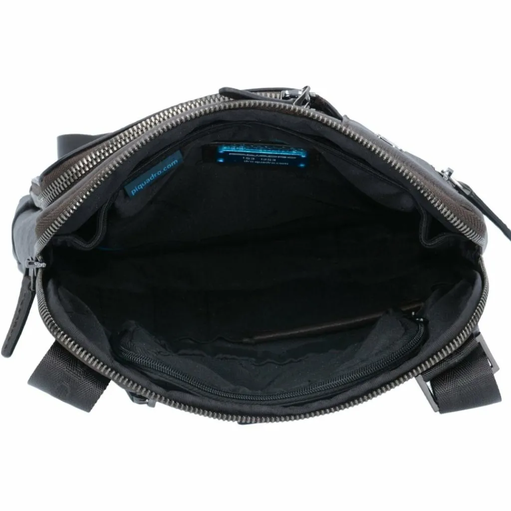 Piquadro Umhängetaschen<Black Square Umhängetasche Leder 24 cm testa di moro