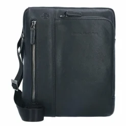 Piquadro Black Square Umhängetasche Leder 23 cm