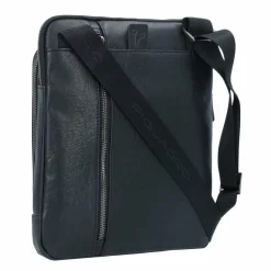 Piquadro Black Square Umhängetasche Leder 23 cm