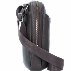 Piquadro Black Square Umhängetasche Leder 17 cm