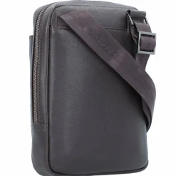 Piquadro Black Square Umhängetasche Leder 17 cm