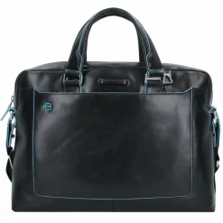 Piquadro Laptoptaschen|Aktentaschen<Blue Square Aktentasche III Leder 40 cm Laptopfach black