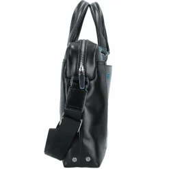 Piquadro Laptoptaschen|Aktentaschen<Blue Square Aktentasche III Leder 40 cm Laptopfach black