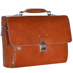 Best Piquadro Blue Square Aktentasche II Leder 40 cm Laptopfach mahagonibraun