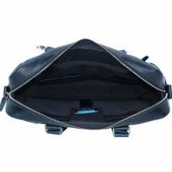 Piquadro Laptoptaschen|Aktentaschen<Blue Square Aktentasche III Leder 40 cm Laptopfach nachtblau