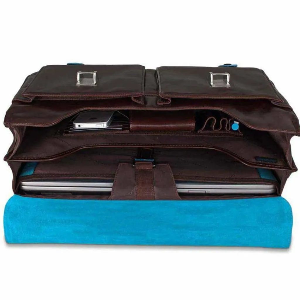 Piquadro Laptoptaschen|Aktentaschen<Blue Square Aktentasche Leder 43 cm Laptopfach mahagonibraun