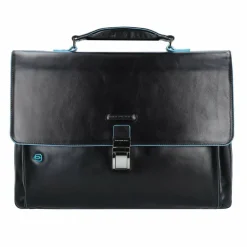 Piquadro Laptoptaschen|Aktentaschen<Blue Square Aktentasche II Leder 40 cm Laptopfach black