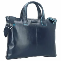 Sale Piquadro Blue Square Aktentasche Leder 42 cm Laptopfach nachtblau