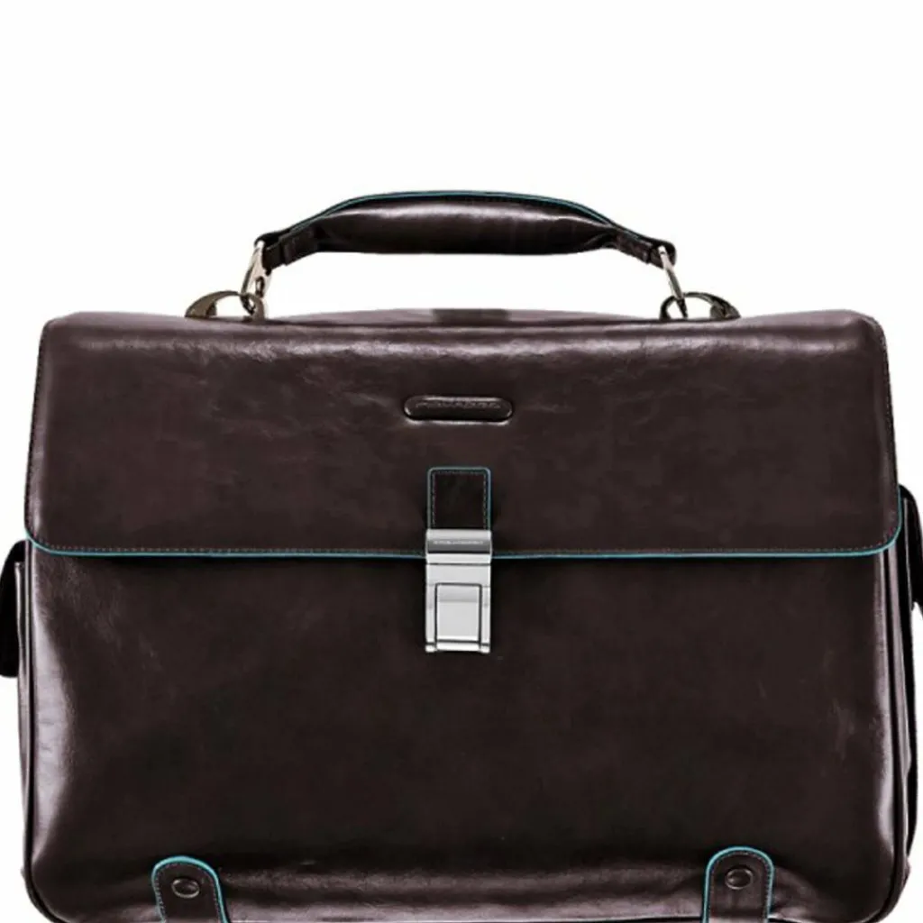 Best Piquadro Blue Square Aktentasche I Leder 44 cm Laptopfach mahagonibraun