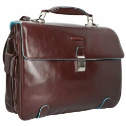 Best Piquadro Blue Square Aktentasche I Leder 44 cm Laptopfach mahagonibraun