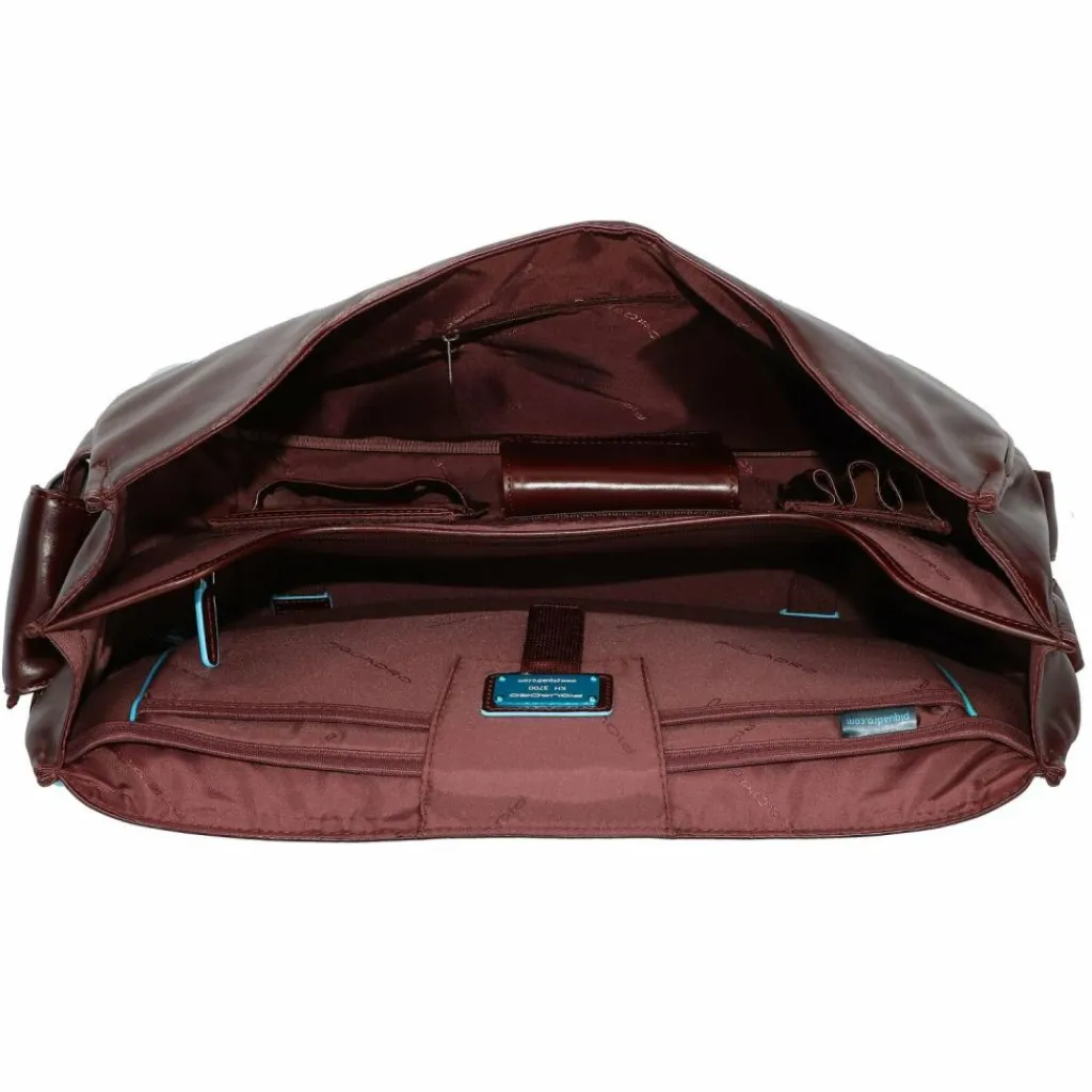Best Piquadro Blue Square Aktentasche I Leder 44 cm Laptopfach mahagonibraun