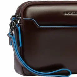 Piquadro Blue Square Clutch Geldbörse Leder 21 cm mahogany