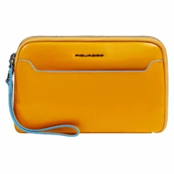 Piquadro Abendtaschen & Clutches<Blue Square Clutch Geldbörse Leder 21 cm mustard