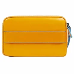 Piquadro Abendtaschen & Clutches<Blue Square Clutch Geldbörse Leder 21 cm mustard