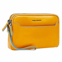 Piquadro Abendtaschen & Clutches<Blue Square Clutch Geldbörse Leder 21 cm mustard