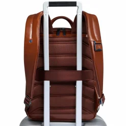 Best Piquadro Blue Square Daypack RFID Schutz Leder 37 cm Laptopfach brown