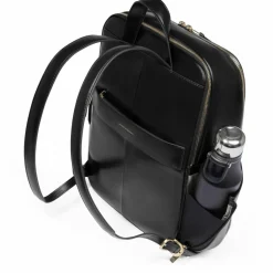 Piquadro Daypacks|Lederrucksäcke<Blue Square Daypack RFID Schutz Leder 37 cm Laptopfach black