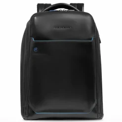 Piquadro Lederrucksäcke|Daypacks<Blue Square Daypack Leder 42 cm Laptopfach black